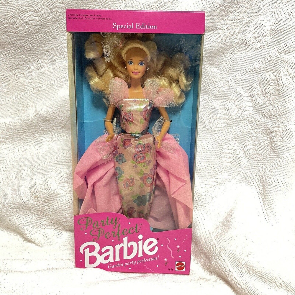 Party Perfect Barbie Doll, 1992 Edition, Mattel #1876, Special Edition, New